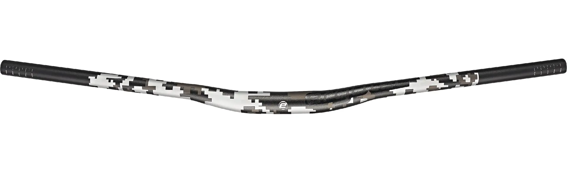 Ergotec Lenker Low Riser Bar Durchmesser: 31.8mm Griffweite: 800mm Grifflänge: 245mm Rise: 15mm, Back-Sweep: 12°/+5° Up-Sweep AL7050 T76 1.85-2.8-1.85 Safety-Level: 6+ Farbe: schwarz sand/Pix