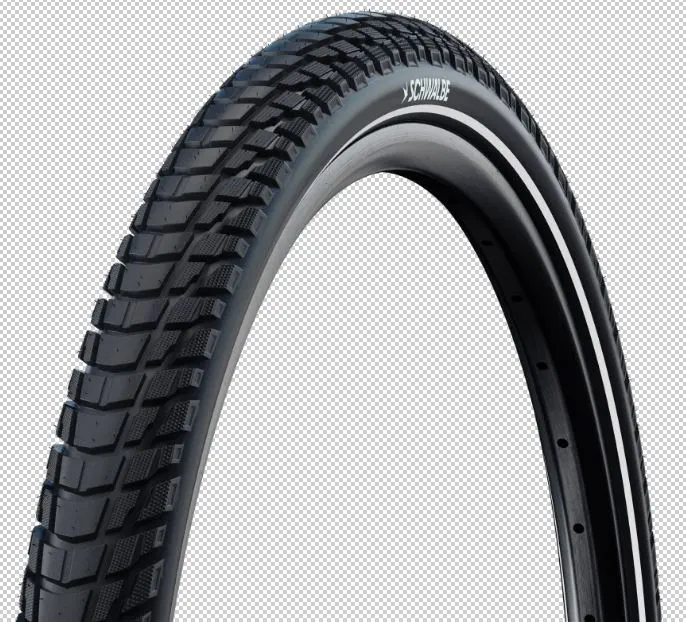 Schwalbe MARATHON PLUS TOUR 27.5x2.35 (60-584) Draht Performance Line ADDIX GREEN Black+Reflex