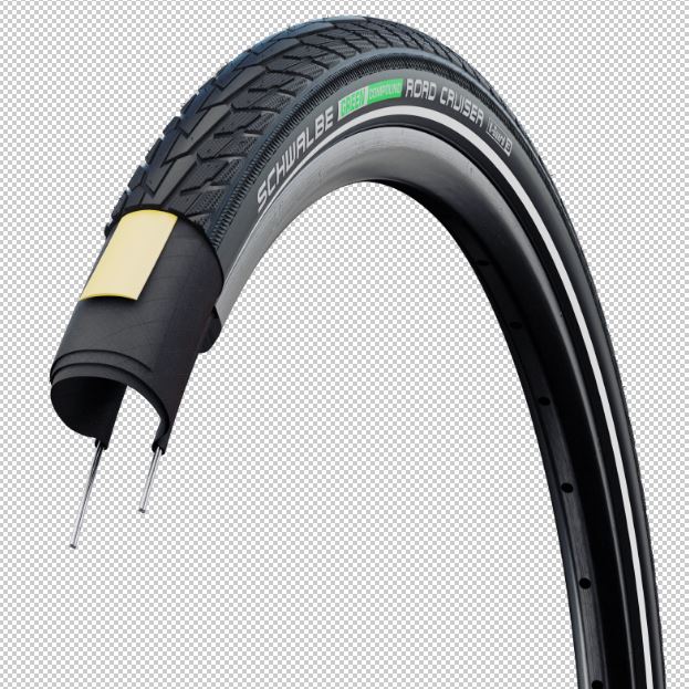Schwalbe MOTION ROAD CRUISER 28x1.60 700x40C (42-622) Draht Active Line GREEN Black+Reflex