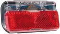 Busch & Müller Dynamo-Rücklicht TOPLIGHT LINE BRAKE PLUS (50mm) rot/klar