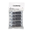 LEZYNE CO2 Kartusche (5 Stück) silber mit weißen Aufklebern 25g