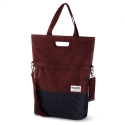 URBAN PROOF recycling Fahrradtasche SHOPPER 20L bordeaux/grau