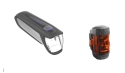Busch & Müller SET (vorn & hinten) IXON CORE 2 + IXXI +L schwarz/rot